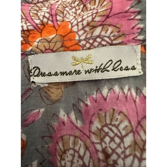 Made In India Cotton Midi Shirt Dress MED Sleeveless Lightweight Cottage NO BELT - Picture 2 of 9